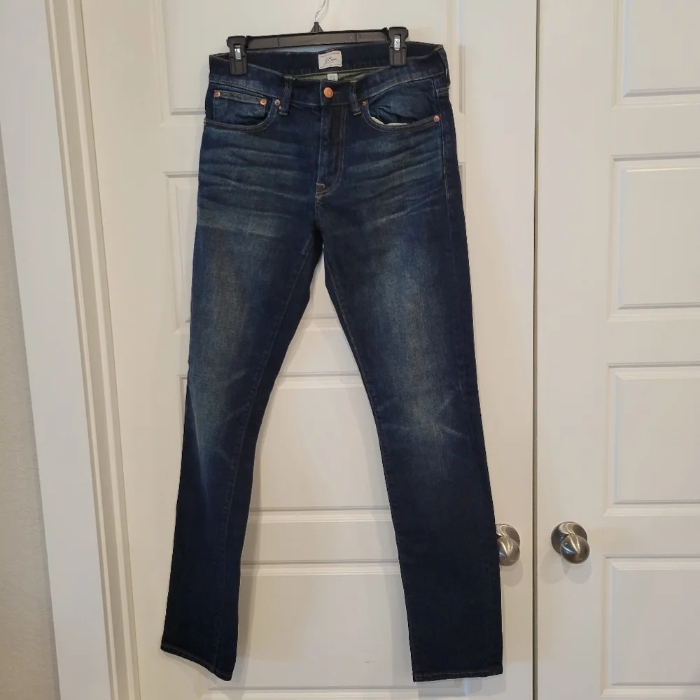 J CREW MEN'S 250 SKINNY DENIM JEANS SIZE 31 X 34